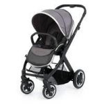 BabyStyle Oyster 2 Black Finish Stroller-Slate Grey
