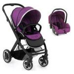 BabyStyle Oyster 2 Black Finish 2in1 Travel System-Grape