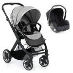 BabyStyle Oyster 2 Black Finish 2in1 Travel System-Silver Mist
