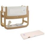 SnuzPod2 3in1 Bedside Crib-Natural + Natural Fitted Mattress!