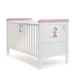 Obaby Minnie Mouse Deluxe Cotbed-White With Pink Trim (New)
