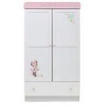 Obaby Minnie Mouse Double Wardrobe-White with Pink Trim (New)