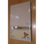 DK Glove Organic Fitted Cotton Sheet for Large Pram/Crib 94×40-Ecru Cream