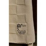 DK Glovesheets 100% Organic Baby Check Blanket For Pram/Crib 100x75cm-Ecru Natural