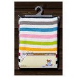 DK Glovesheets 100% Organic Baby Blanket For Pram/Crib 100x75cm-Bold Stripes