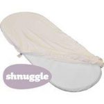 Shnuggle Cotton Jersey Twin Pack Fitted Sheets For Moses Basket Mattress 74×28-Cream