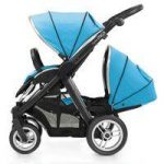 BabyStyle Oyster Max 2 Black Finish Tandem Stroller-Ocean