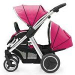 BabyStyle Oyster Max 2 Mirror Finish Tandem Stroller-Hot Pink