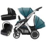 BabyStyle Oyster Max 2 Vogue Mirror Finish Tandem 3in1 Travel System-Teal