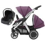 BabyStyle Oyster Max 2 Vogue Mirror Finish Tandem 2in1 Travel System-Damson