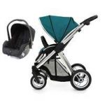 BabyStyle Oyster Max 2 Vogue Mirror Finish 2in1 Travel System-Teal