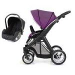 BabyStyle Oyster Max 2 Vogue Black Finish 2in1 Travel System-Damson