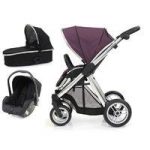 BabyStyle Oyster Max 2 Vogue Mirror Finish 3in1 Travel System-Damson