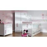 Obaby Disney Love Minnie Mouse 3 Piece Furniture Set-White With Pink Trim (New)