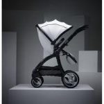 egg® Gun Metal Frame Stroller-Arctic White + Free Seat Liner of Your Choice worth 30!