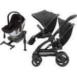 egg® Black Frame Tandem 2in1 Travel System-Gotham Black + Free Seat Liner of Your Choice worth 30!