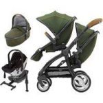 egg® Gun Metal Frame Tandem 3in1 Travel System-Forest Green + Free Seat Liner of Your Choice worth 30!