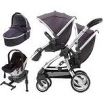 egg® Mirror Frame Tandem 3in1 Travel System-Storm Grey + Free Seat Liner of Your Choice worth 30!