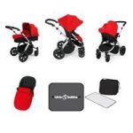 Ickle Bubba Stomp V3 Silver Frame All-in-one Travel System-Red