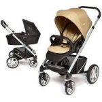 Joie Chrome Plus Silver Frame 2in1 Pram System-Sand !Free Carrycot Worth 100!