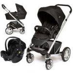 Joie Chrome Plus Silver Frame 3in1 Travel System-Black Carbon !Free Carrycot Worth 100!