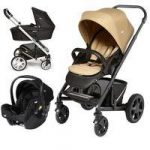 Joie Chrome Plus Black Frame 3in1 Travel System-Sand !Free Carrycot Worth 100!