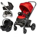 Joie Chrome Plus Black Frame 3in1 Travel System-Tomato Red !Free Carrycot Worth 100!