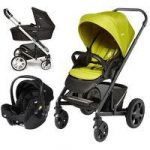 Joie Chrome Plus Black Frame 3in1 Travel System-Green !Free Carrycot Worth 100!