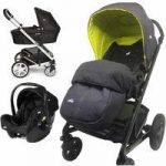 Joie Chrome Plus Silver Frame 3in1 Travel System-Denim Zest !Free Carrycot Worth 100!