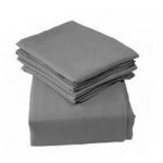 Kiddies Kingdom Deluxe 2 Pack Cot Jersey Fitted Sheet-Grey (120 x 60)