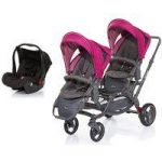 ABC-Design Zoom Tandem Travel System With 1 Risus Car Seat-Grape