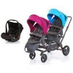 ABC-Design Zoom Tandem Travel System With 1 Risus Car Seat-Water/Grape