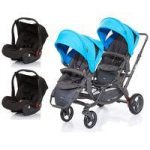 ABC-Design Zoom Tandem Travel System With 2 Risus Car Seat-Water