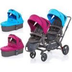 ABC-Design Zoom Tandem Pram System With 2 Carrycot-Water/Grape