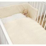 Kiddies Kingdom Marshmallow Cot/Cotbed LUXURY Quilt & Bumper Bedding Set-Cream