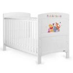 OBaby Winnie the Pooh & Friends Cot Bed-White (New)