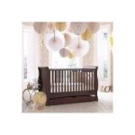 IzziWotNot Bailey Sleigh Cotbed-Mahogany + Cot Top Changer & Drawer!