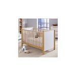 Izziwotnot Latitude Cotbed With Cot Top Changer & Drawer-Beech & White