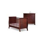 Izziwotnot Bailey 2 Piece Roomset-Mahogany (Cot Bed & Chest)