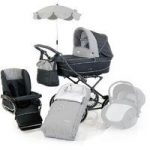 BabyStyle Prestige Classic Chassis Pram System-Pewter