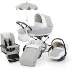 BabyStyle Prestige Classic Chassis Travel System-Diamond White