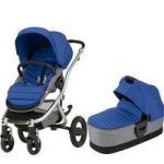 Britax Affinity 2 Silver Chassis Pram System-Ocean Blue (New) !Free Carrycot Worth 120!