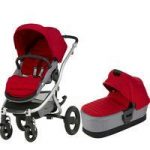 Britax Affinity 2 Silver Chassis Pram System-Flame Red (New) !Free Carrycot Worth 120!