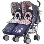 Obaby Leto Plus Twin Stroller With Footmuff-Little Cutie/Sailor (New)
