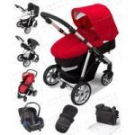 Mee-Go Pramette 2in1 Travel System-Red (NEW)