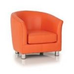 Kiddie Tubbies Designer Tub Chair-Tangerine (New)