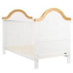Obaby B Is For Bear Cot Bed-White with Pine Trim (New)