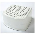 Tippitoes Step Up Stool-White/Grey Trim