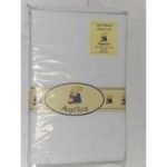 Angel Kids Cot Sheet Terry Fitted-White