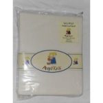 Angel Kids Cot Bed Sheet Terry Fitted-Cream